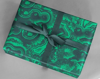 Malachite Gift Wrap,  Colorful Gift Wrap, Geode Wrapping Paper, Stylish Wrapping Paper, Recycled Gift Wrap, Decoupage Paper, Geschenkpapier