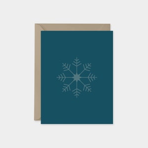 Minimal Holiday Line Art Card No. 6, Modern Snowflake Card, Hygge Christmas Cards,   Blank Card, Simple Card, Greeting Card Printable