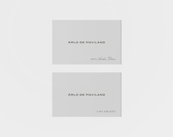 Haviland Calling Card IV, Business Card, Personalized, Custom