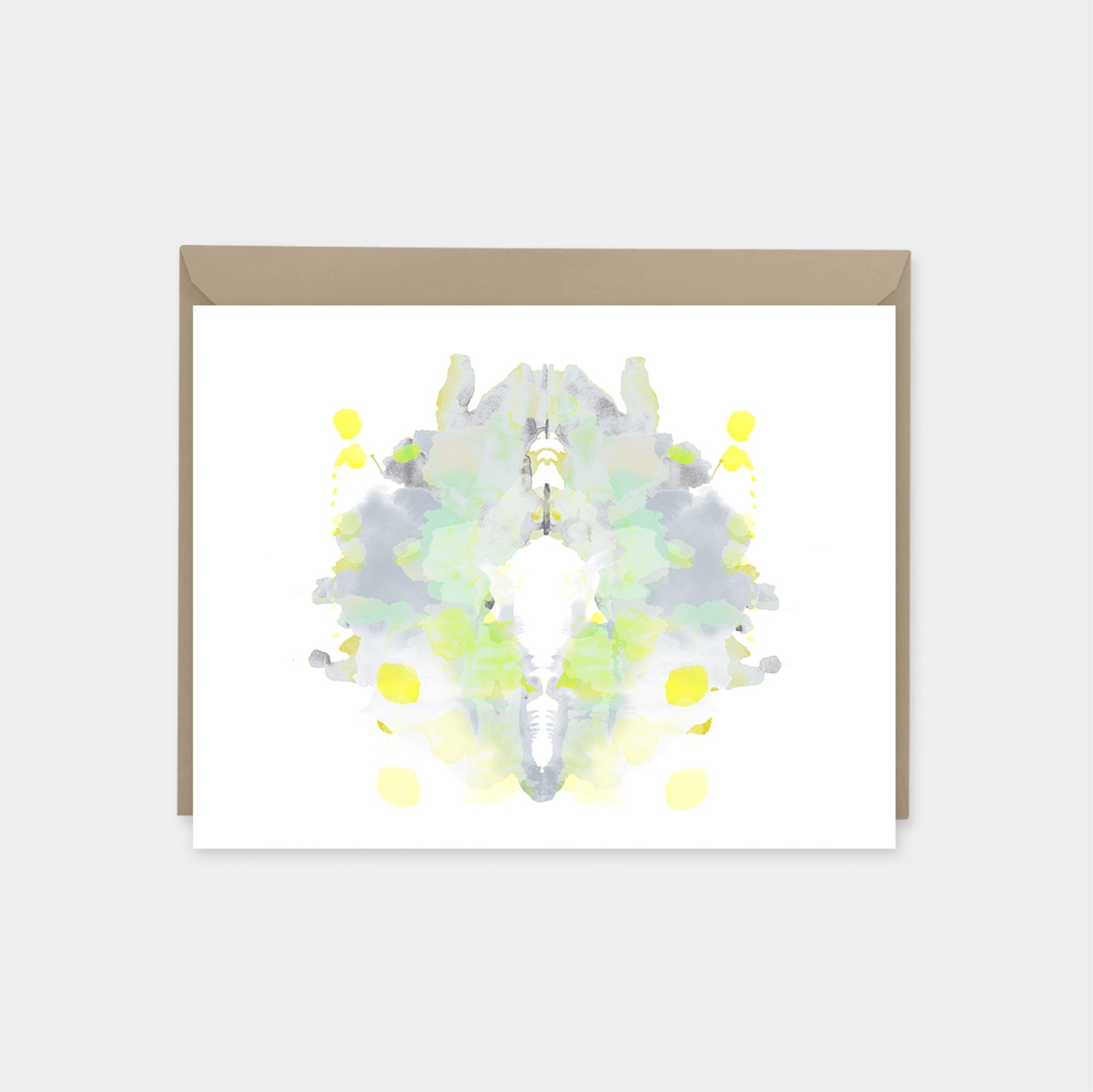Rorschach Test Cards Colorful Art Cards Artistic Blank Thank - Etsy