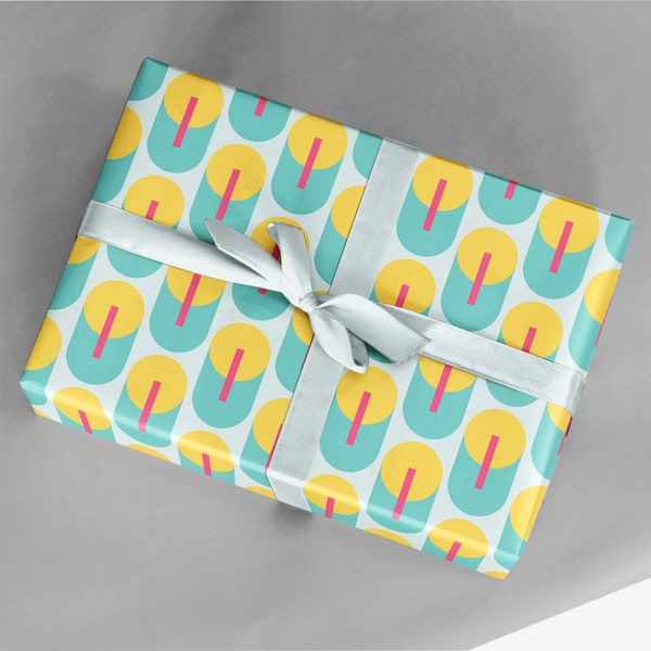 Geo Deco Gift Wrap, Colorful Gift Wrap, Art Deco Gift Wrap, Unique Wrapping Paper, Fun Gift Wrap, Decoupage Paper, Geschenkpapier, Printable