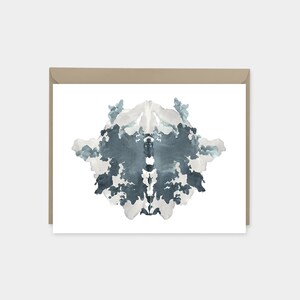 Rorschach Test Cards, Colorful Art Cards, Artistic Blank Thank You, Eco-friendly, India Ink ...