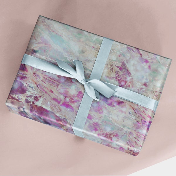 Opalescent Gift Wrap,  Dreamy Gift Wrap, Geode Wrapping Paper, Stylish Wrapping Paper, Recycled Gift Wrap, Decoupage Paper, Geschenkpapier