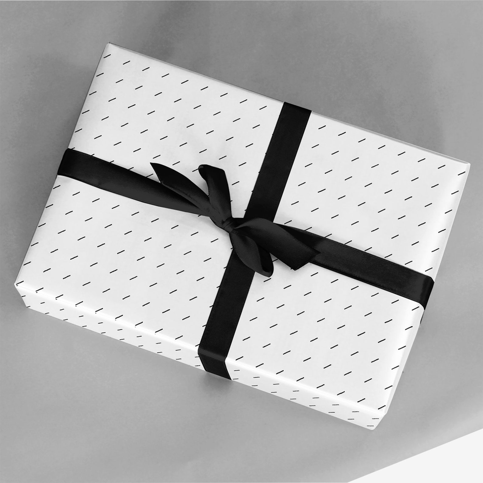 Minima Gift Wrap, Minimalist Wrapping Paper, Black and White Gift Wrap, Grayscale Gift Wrap