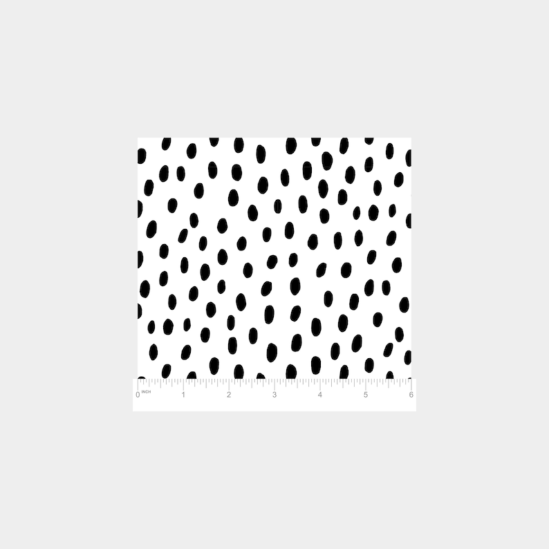 Black and White Handdrawn Polka Dots Gift Wrap, Black Spots Gift Wrap, Spotted Gift Wrap, Fun Wrapping Paper, Recyclable Wrapping Paper image 4