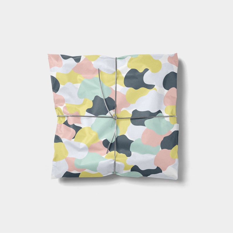 Camo Paper Artistic Wrapping Paper Set of 3 Colorful Gift Wrap Stylish Paper Set of 5 Pop Camo Gift Wrap 1 Sheet Shapes Gift Wrap