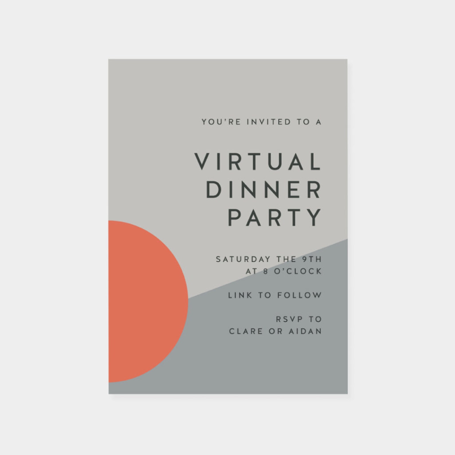 Digital Event Invitation Virtual Invitation Evite Custom - Etsy