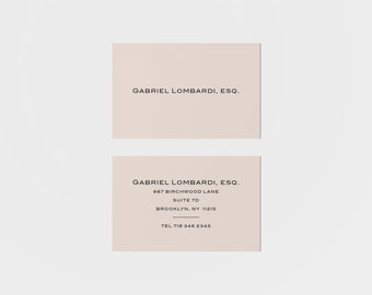 Lombardi Calling Card VI, Business Card, Personalized, Custom