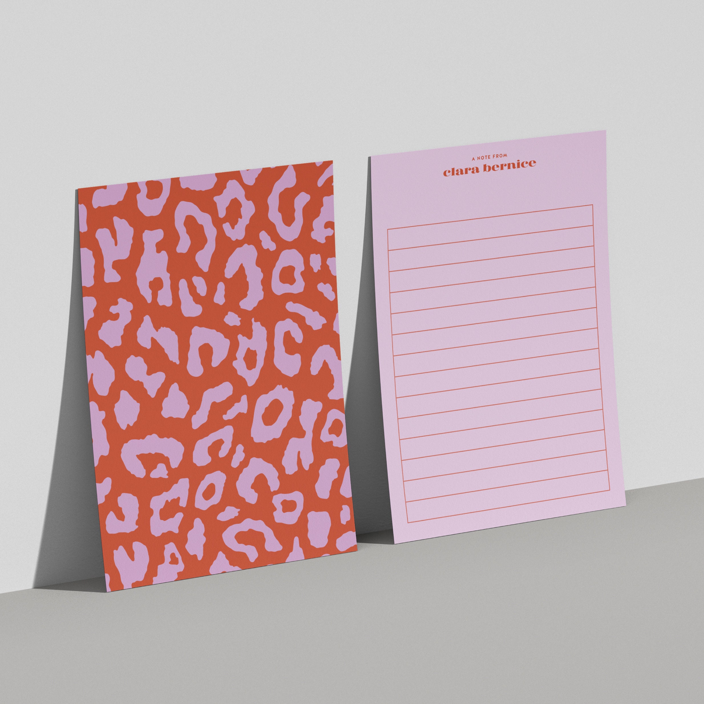 Colorful Leopard Print Card Oversized Postcard Extra Large Etsy UK