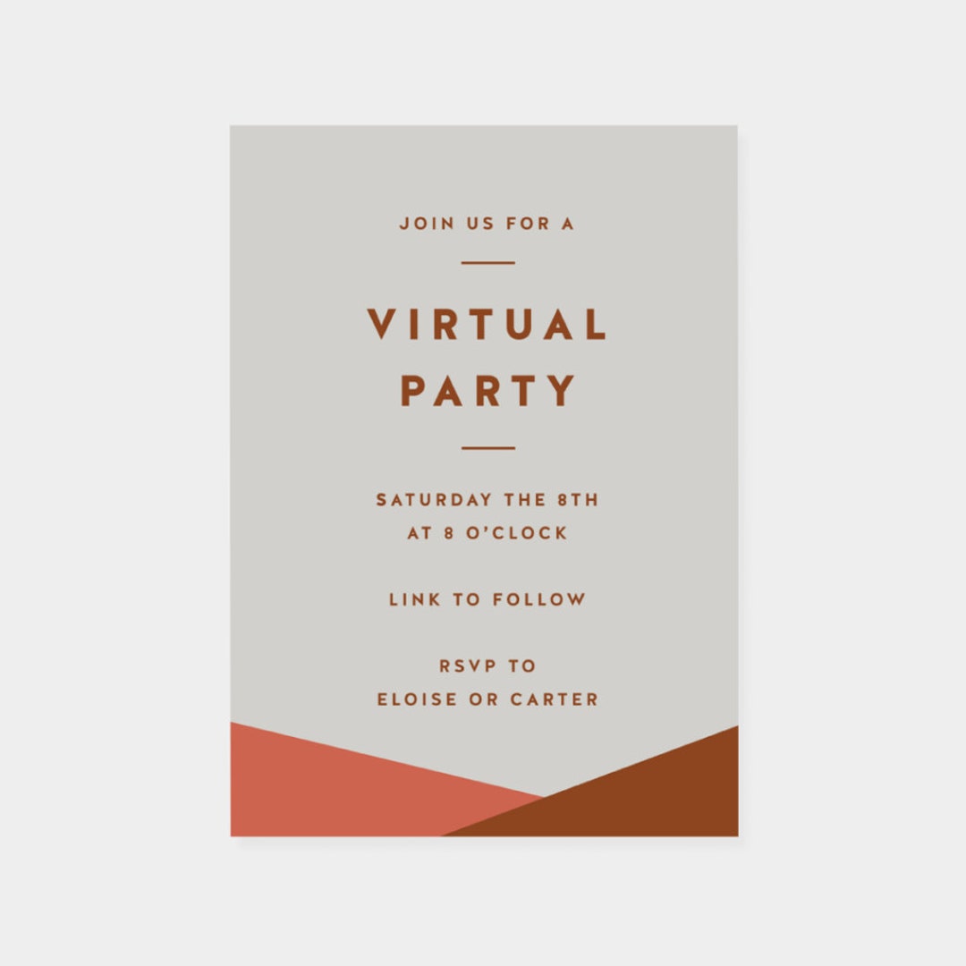 Digital Event Invitation, Virtual Invitation, Evite, Custom Invitation ...