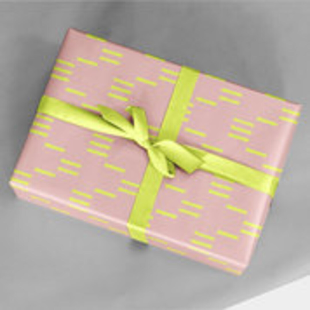 Stamp Gift Wrap Modern Gift Wrap Pink Wrapping Paper Etsy Sweden