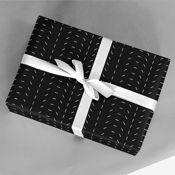 Minima Gift Wrap, Minimalist Wrapping Paper, Minimal Black and White Gift  Wrap, Matte Black Gift Wrap, Decoupage Paper, Geschenkpapier 