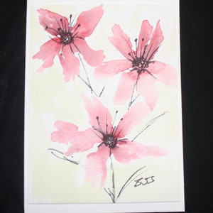 Hand painted greeting card set