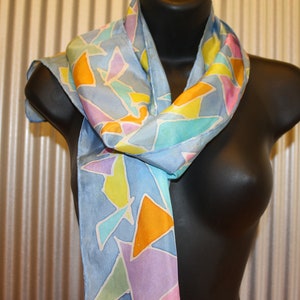 Silk Scarf Batik Hand Painted