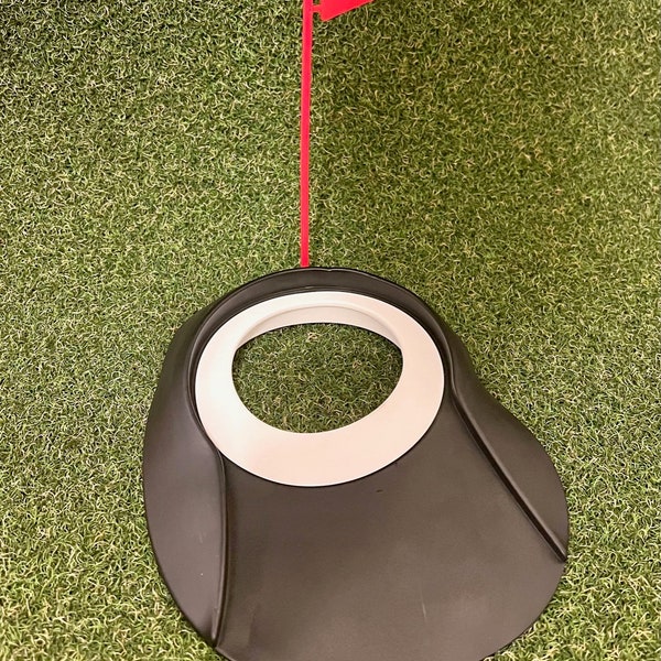 NEW Rubber Flexible Golf Putting Cup Hole for Putting Practice w/ Flag