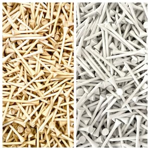 2.75&quot; Long Premium Bamboo Golf Tees (Choose Color & Quantity)