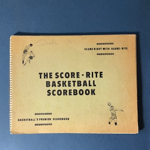Vintage Score-Rite Basketball Scorebook