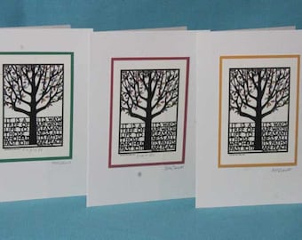 Tree of Life Card, Bar/Bat Mitzvah Card or Invitation Design