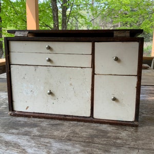Portable Vintage Dentist’s Cabinet