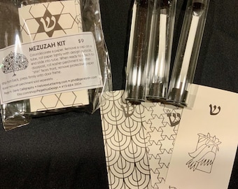 Haz tu propio estuche/soporte para mezuzá: kit de tres