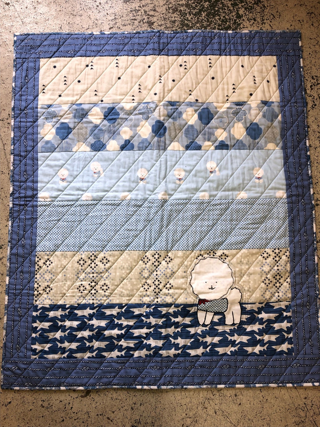 SAILOR DOG QUILT Kit. Etsy