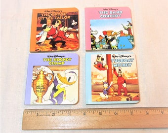 80s illustrated books Set of vintage children's books, 4 baby books featuring Disney characters in very good condition, all from the 1980s