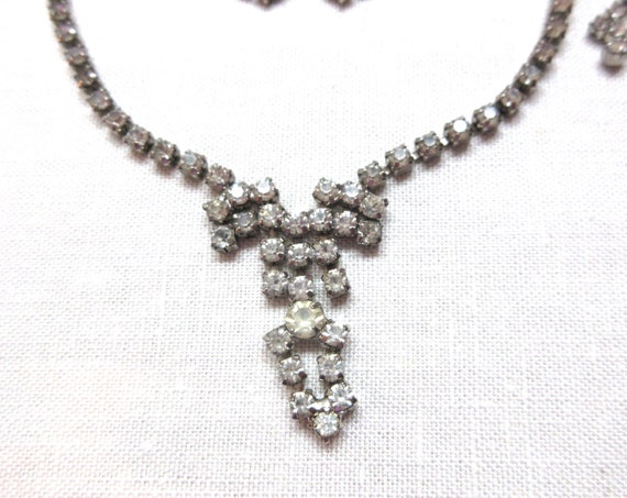 Jewelry set includes rhinestone necklace bracelet… - image 9