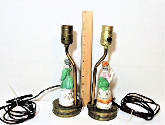 vintage dresser lamps