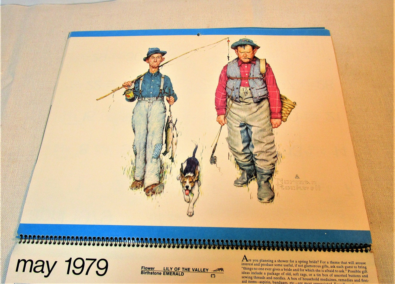 1979 Norman Rockwell Wall Calendar. Each page features one of | Etsy