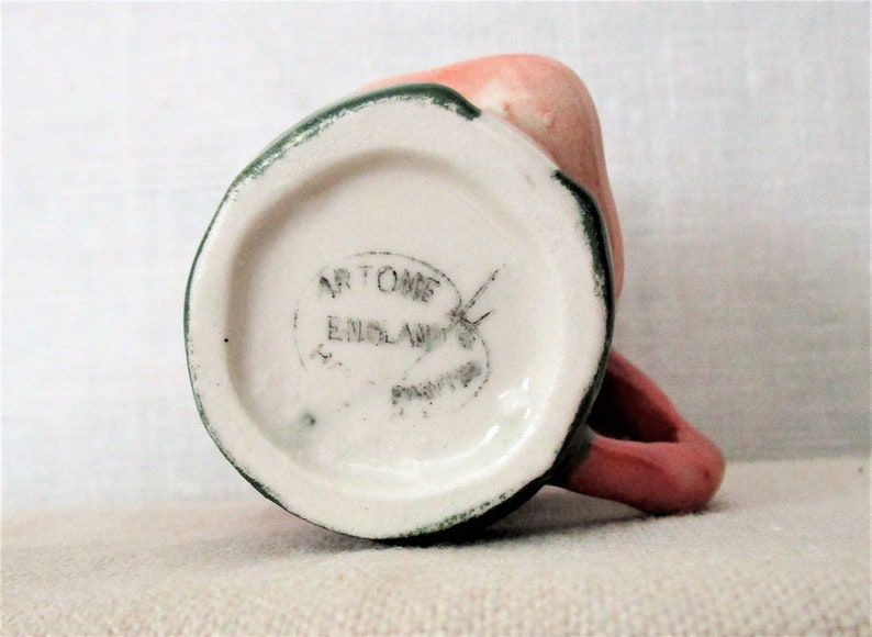 Artone Porcelain Toby Character Mug. Bottom Marked Hand Painted England