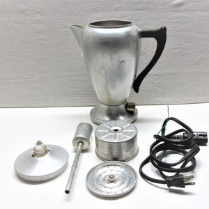 Vitality Aluminum Coffee Percolator A Mirro Product C 9152B 8 Cup