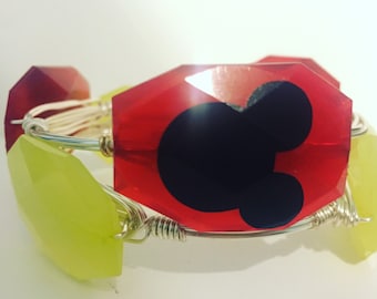 Disney Mickey Wire Wrapped Bangle Bracelet