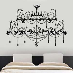 Wall Vinyl Decal Chandelier Amazing Bedroom Decor For Your Place Mural Art 1495dz