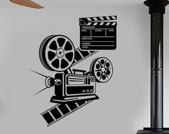 Wall Vinyl Decal Art Film Cinema Movie  Camera Amazing Decor 1359dz