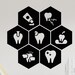 Teeth Vinyl Wall Decal Dentist Clinic Care Healthy Toothpaste Stickers ...