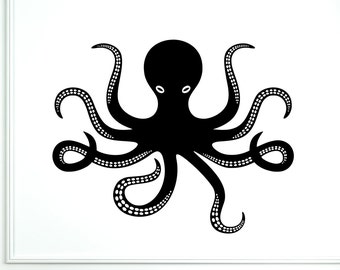 Wall Vinyl Octopus Ocean Marine Sea Ornament Mural Vinyl Decal Sticker 1770dz
