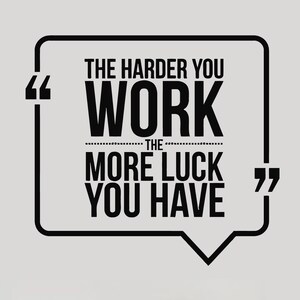 Hard Work Vinyl Wall Decal Office Space Quote Inspirational Stickers Mural (#2563di)