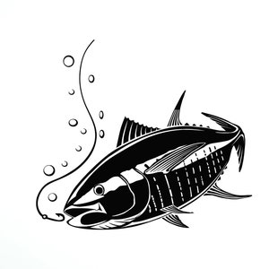 Fishing Vinyl Wall Decal Fish Fisher Room Garage Decoration Art Stickers Mural (#2753di)
