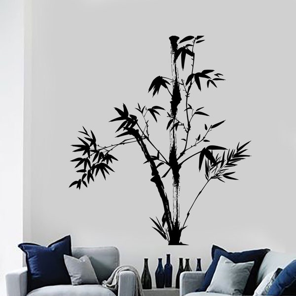 Wall Decal Tree Bamboo Bedroom Floral Vinyl Sticker Mural Art 1435dz