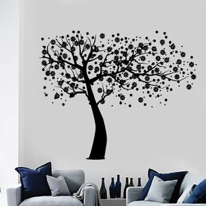 Wall Decal Tree Branch Cherry Tree Vinyl Sticker Art 1429dz