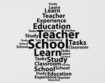 School Vinyl Wall Decal: Inspire Learning, Classroom Decor (#6276di)