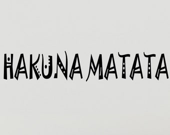 Sticker mural en vinyle inspirant Hakuna Matata, phrases positives, stickers 3148da