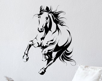 Beautiful Horse Vinyl Wall Decal Animal Living Room Bedroom Home Interior Stickers Mural (#2718di)