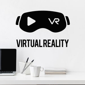 Upgrade Your Space with Virtual Reality Headset Vinyl Wall Decal - Gamer&#39;s Paradise Decor Stickers Mural (#6398di)