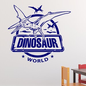 Wall Vinyl Decal Fantasy Interior Decor Dinosaur World Amusement Park Decoration (2513dz)
