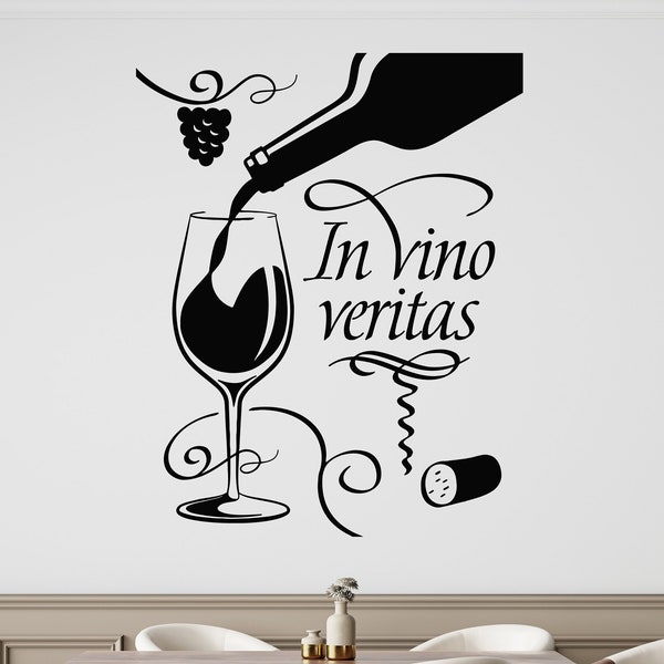 Wine Wall Decal Etsy