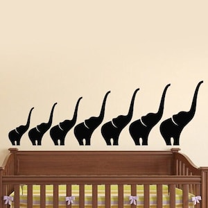 Elephant Family Vinyl Wall Decal African Animals Baby Kids Child Room Art Stickers Mural 3246da