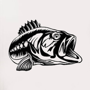 Fish Vinyl Wall Decal Fishing Shop Sea Lake Hobby Home Interior Stickers Mural (#2714di)