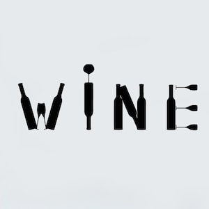 Wine Vinyl Wall Decal Bottles  Bar Restaurant Decor Stickers Mural (#2777di)