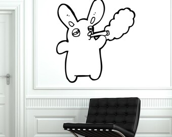 Smoking rabbit | Etsy